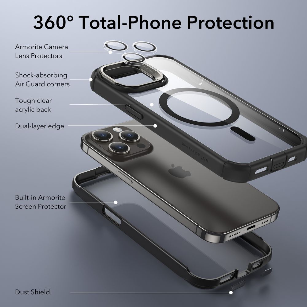 iPhone 15 Pro Max ESR Cloud Kickstand HaloLock Case - MagSafe