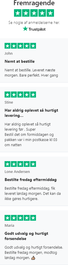 MOBILCOVERS.DK: 5 stjerner på Trustpilot