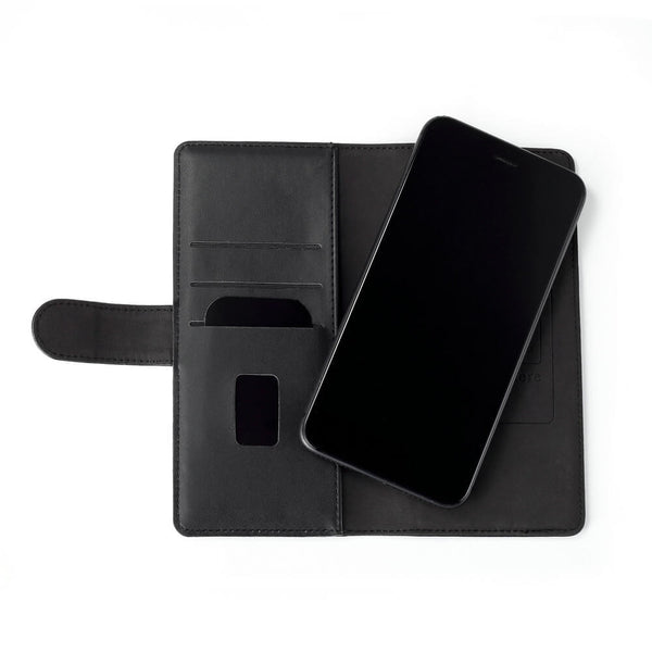 GEAR Wallet Universal Læder Cover m. Pung & Magnet Sort (Maks. Mobil ...